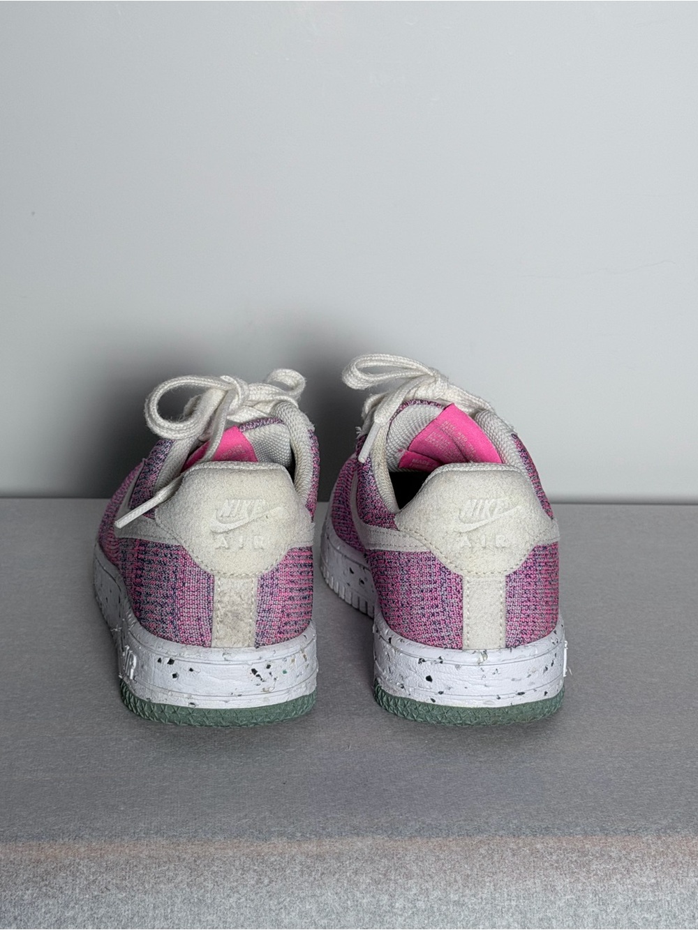 Nike - (WMNS) Nike Air Force 1 Crater Flyknit 'Fuchsia Glow' Size 7 - Picture 9 of 13